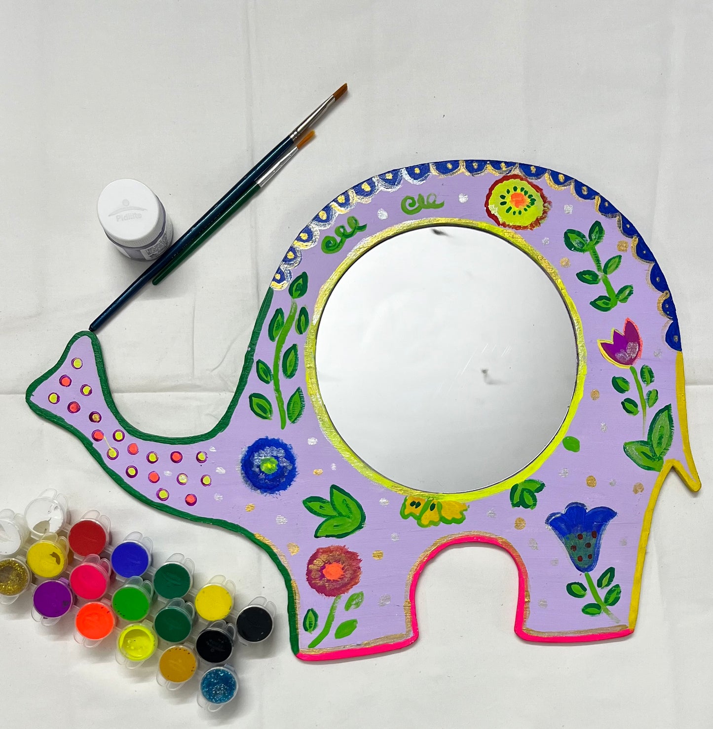 Elephant Mirror Frame wall Art