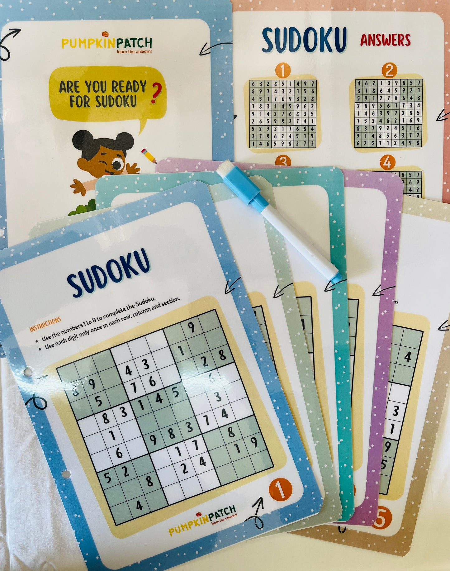 Sudoku Reusable Laminated Activity