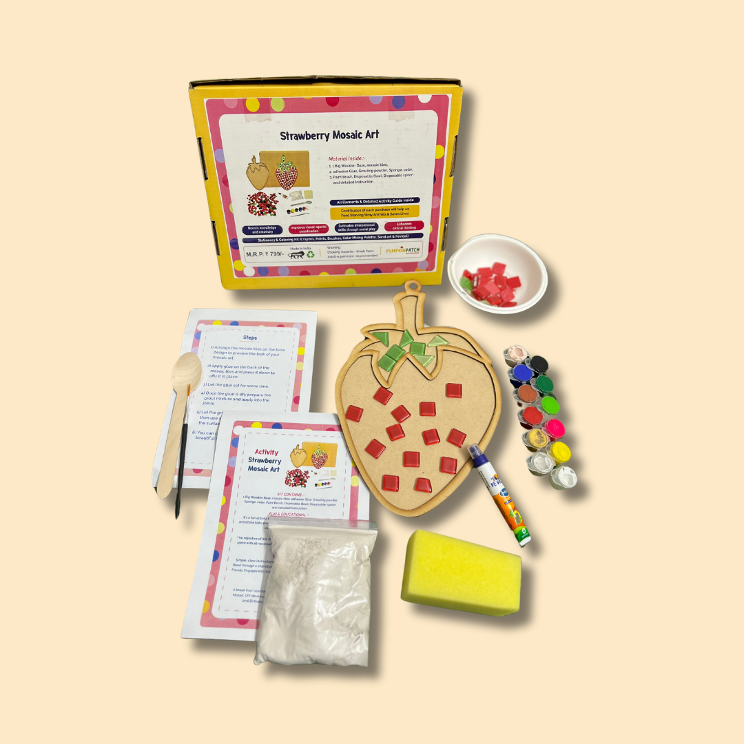 Strawberry Mosaic Art