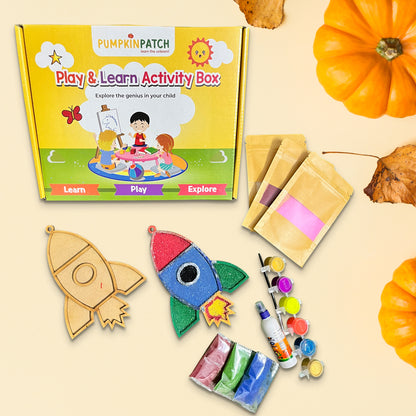 Wooden Rocket Sand Art Diy