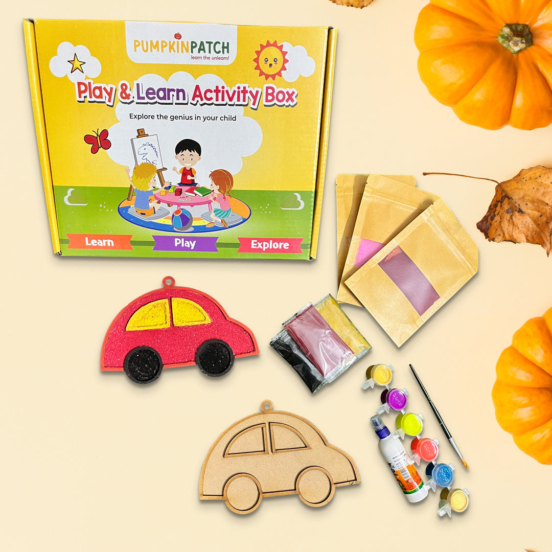 Wooden Car Sand Art Diy