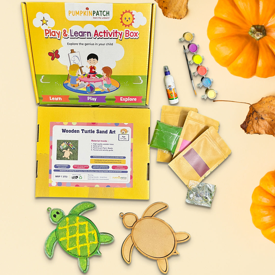 Wooden Turtle Sand Art Diy