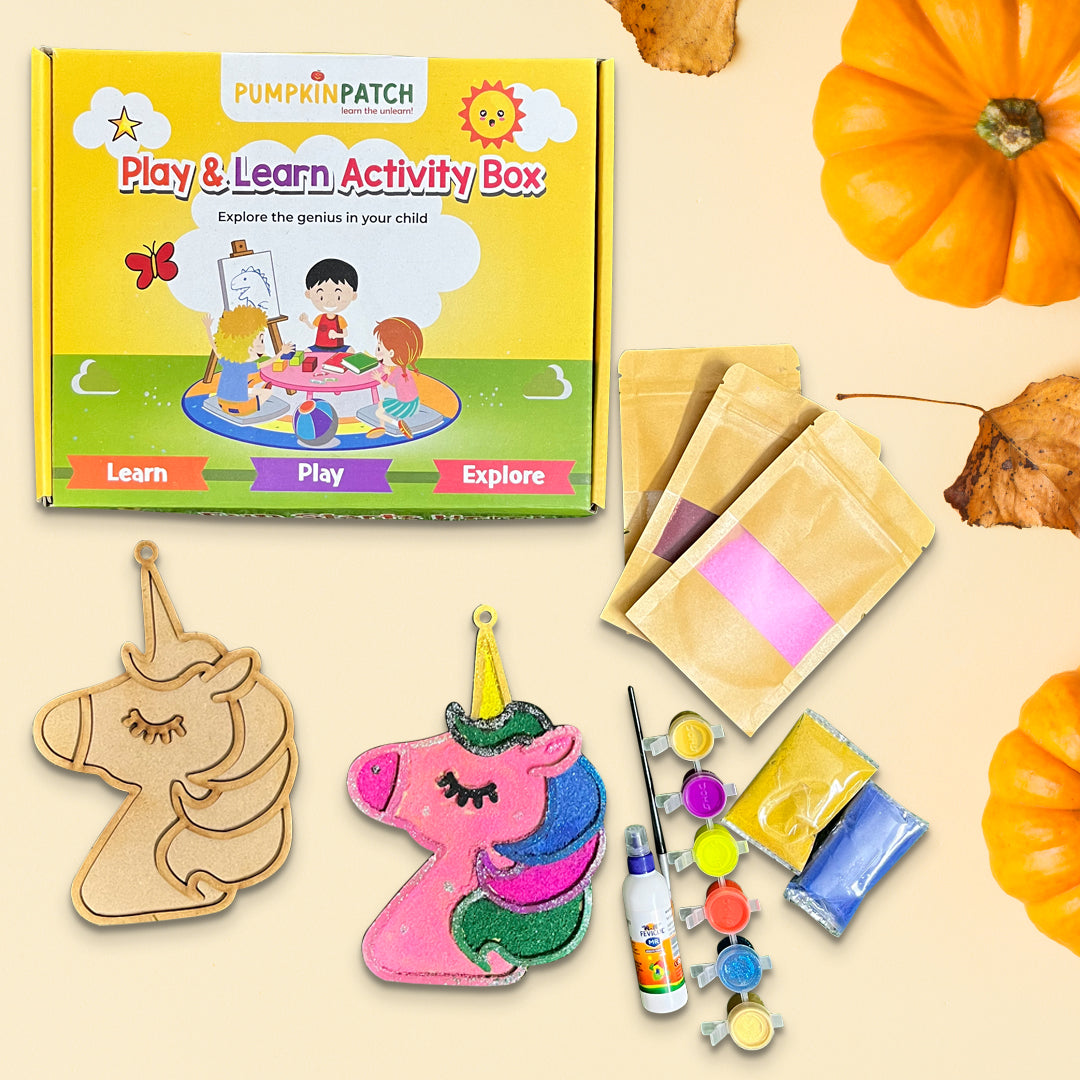 Wooden Unicorn Sand Art Diy