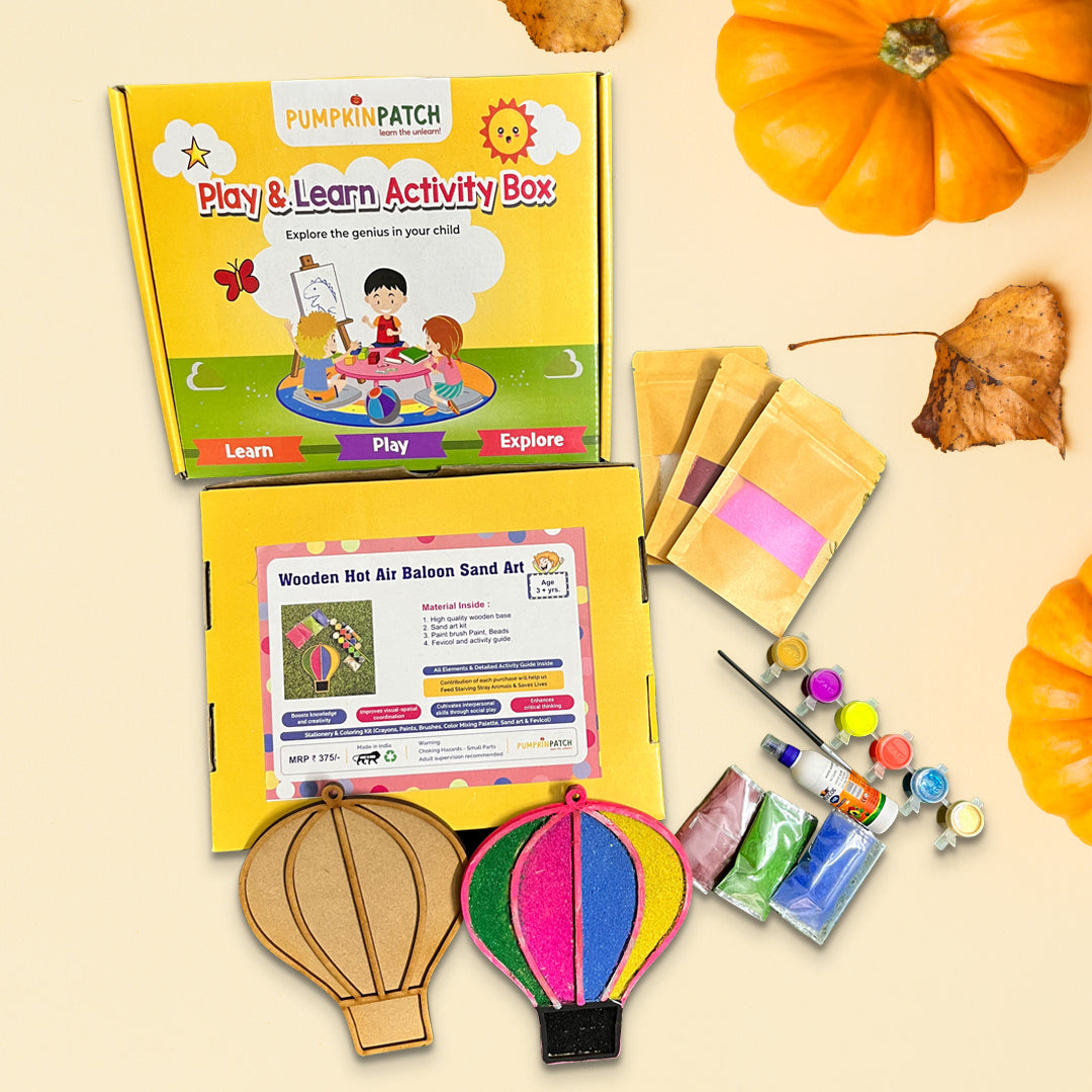 Wooden Hot Air Baloon Sand Art Diy