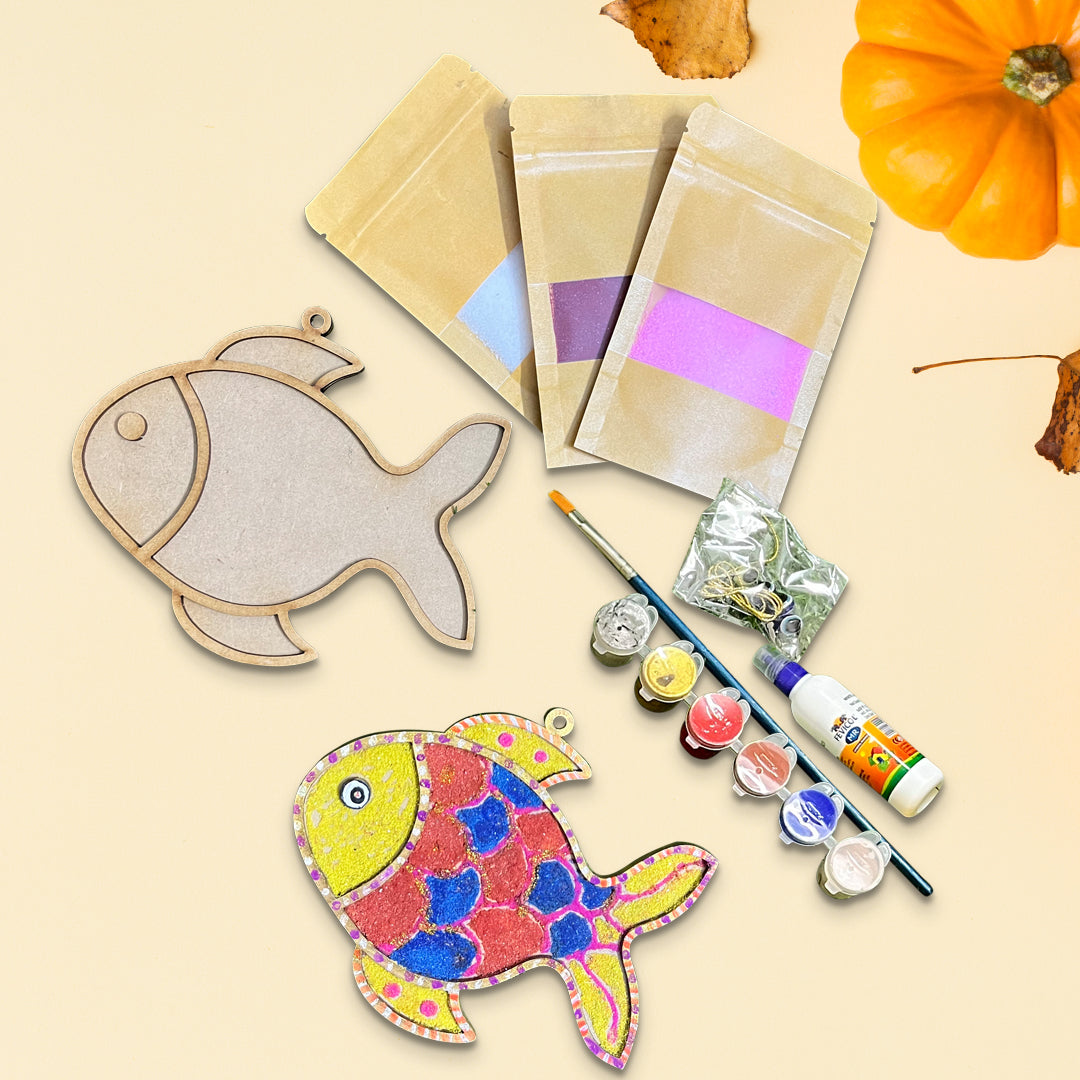 Wooden Fish Sand Art Diy