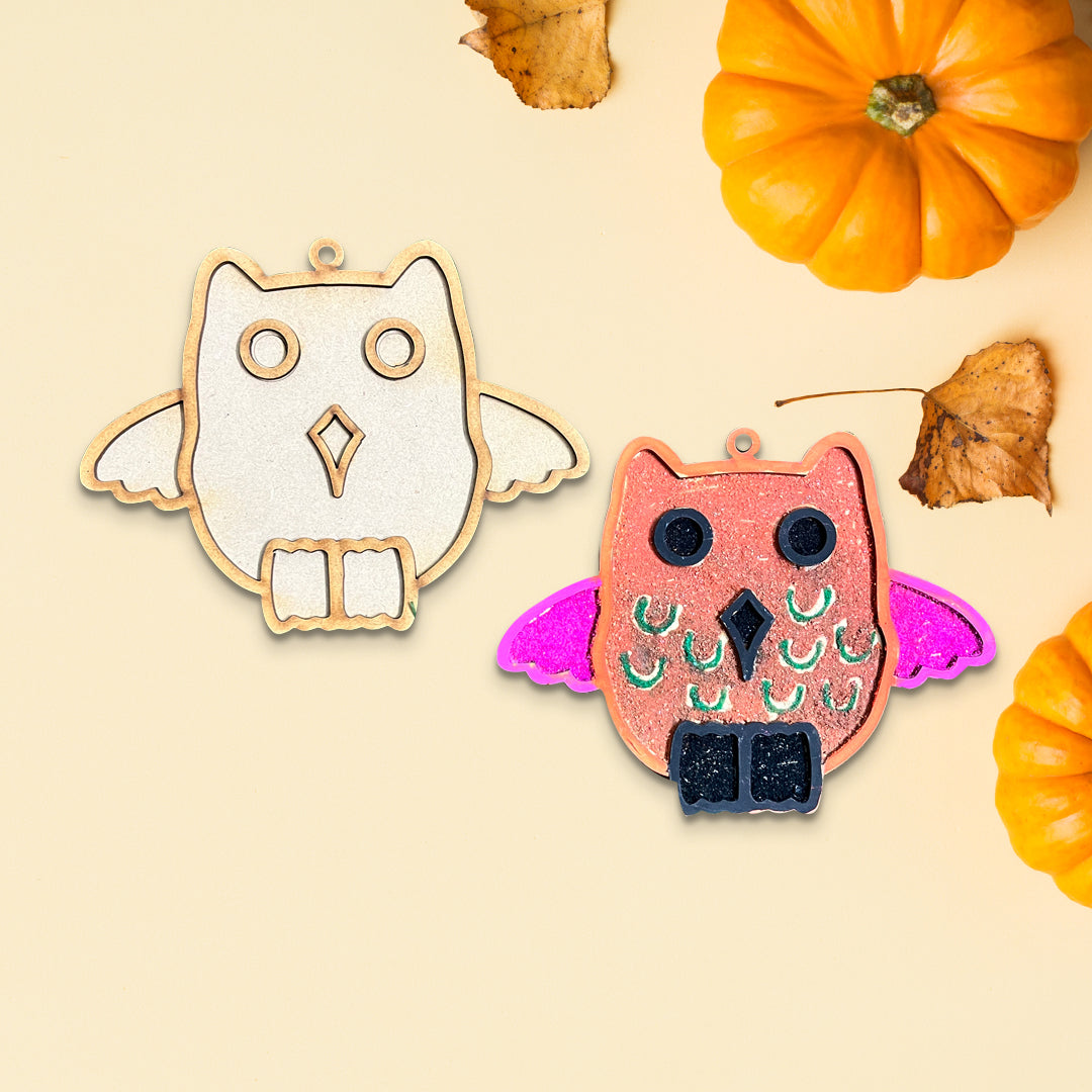 Wooden Owl Sand Art Diy