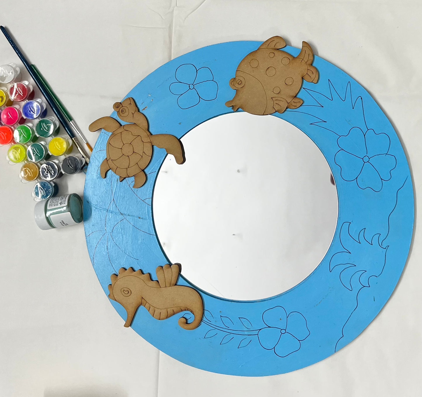 Water world Mirror Frame DIY