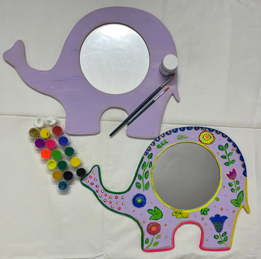 Elephant Mirror Frame wall Art