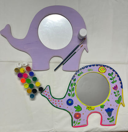 Elephant Mirror Frame wall Art