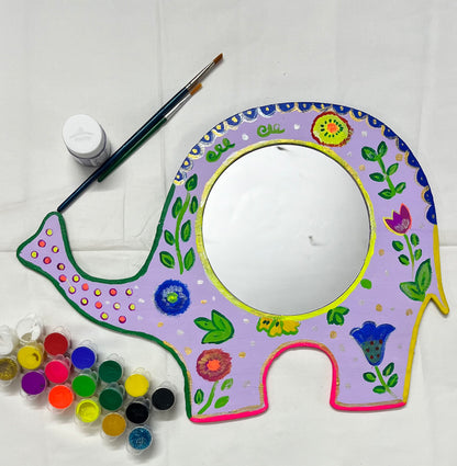 Elephant Mirror Frame wall Art