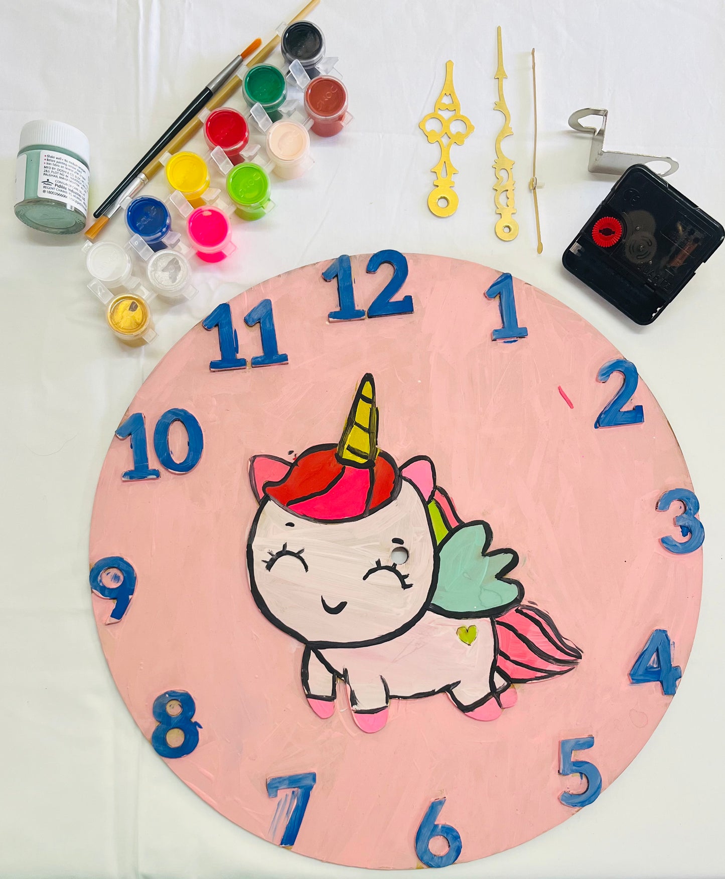 Unicorn Theme DIY working clock