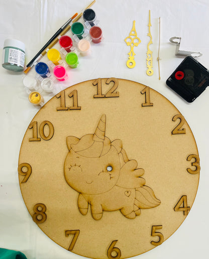 Unicorn Theme DIY working clock