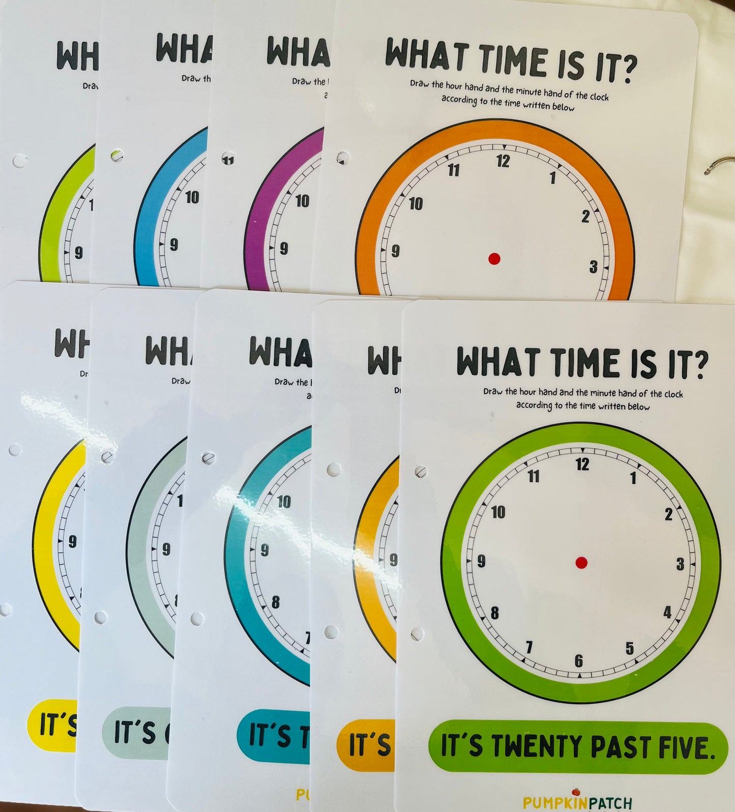 Time Activity Reusable Book
