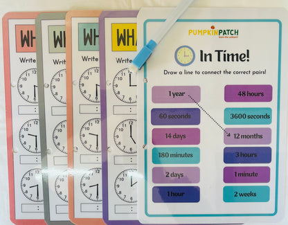 Time Activity Reusable Book